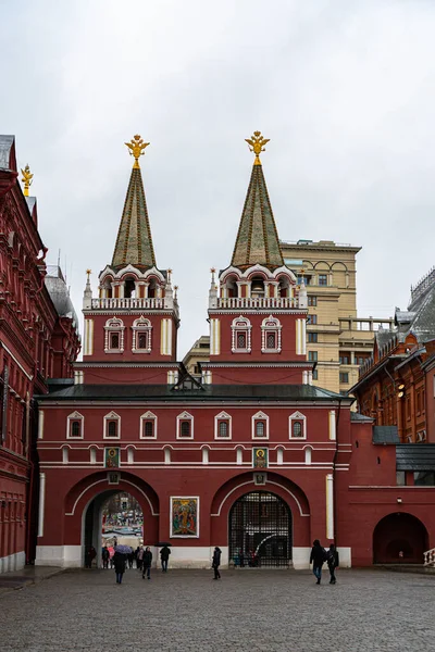 Sunday Gates Red Square Moscow — Stock Photo, Image