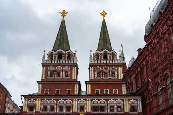 Воскресные Ворота Красной Площади Москве — стоковое фото