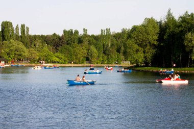 Izmailovsky parkı yazın Moskova 'da