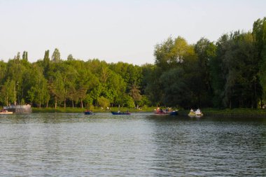 Izmailovsky parkı yazın Moskova 'da