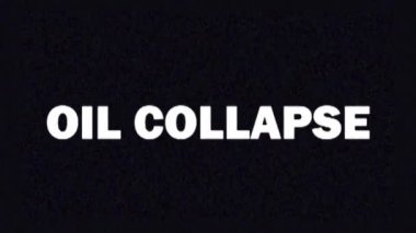 4 bin. Haberler ve reklamlar için OIL COLLAPSE 2020 metni ile arıza ekran koruyucusu. Dünya ekonomik krizi.