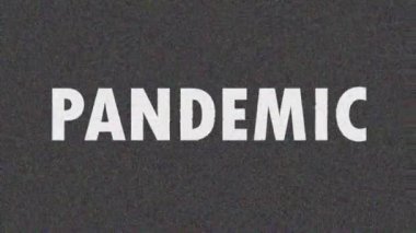4 bin. Haberler ve reklamlar için metin PANDEMIC ekran koruyucusu. Coronavirüs salgını.