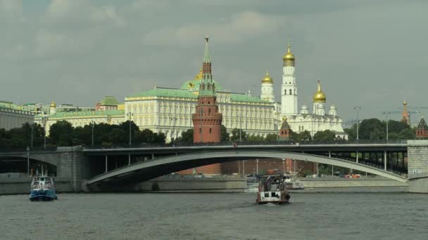 29.08.2016 Μόσχας. Θέα από το Κρεμλίνο και το κέντρο της πόλης. — Αρχείο Βίντεο