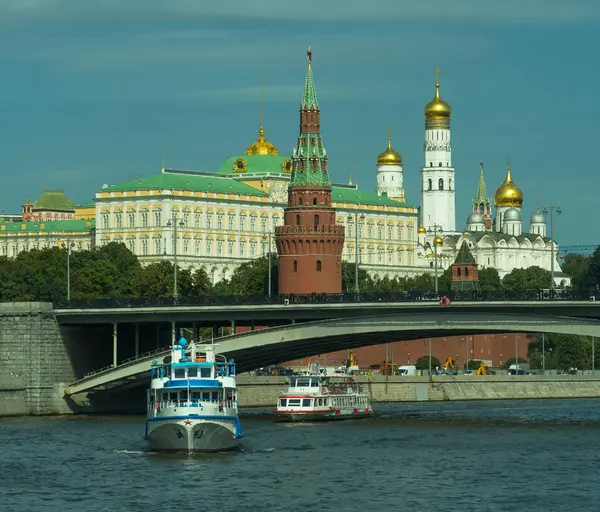 29.08.2016 Moskova. Kremlin ve kent merkezinin görünümü. — Stok fotoğraf