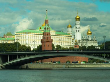 Moskova. Kremlin ve kent merkezinin görünümü.