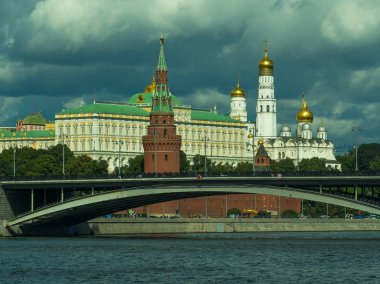 Moskova. Kremlin ve kent merkezinin görünümü.