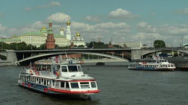 10.08.2016 Moskova. Kremlin ve kent merkezinin görünümü.