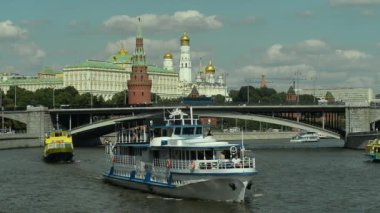 10.08.2016 Moskova. Kremlin ve kent merkezinin görünümü.