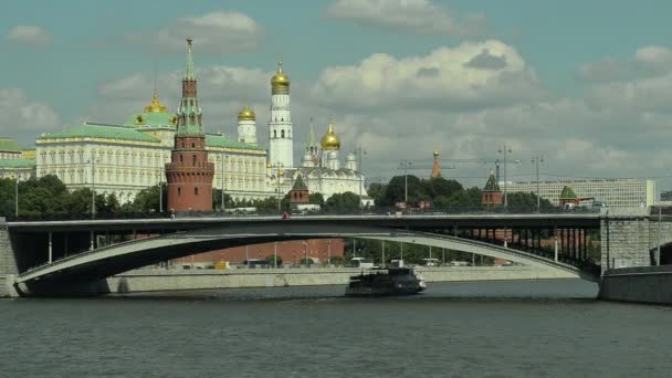 10.08.2016 Moskva. Utsikt över Kreml och centrum. — Stockvideo