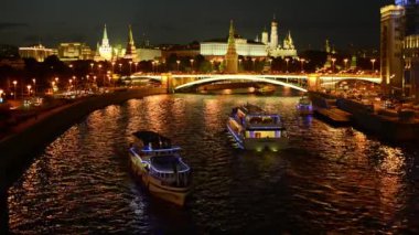 10.08.2016 akşam Moskova. Kremlin ve kent merkezinin görünümü.