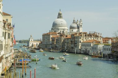 15.04.2019. İtalya. Venedik. Büyük Kanal Görünümü.