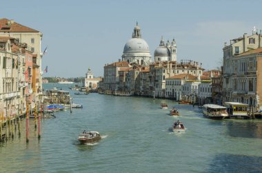 15.04.2019. İtalya. Venedik. Büyük Kanal Görünümü.