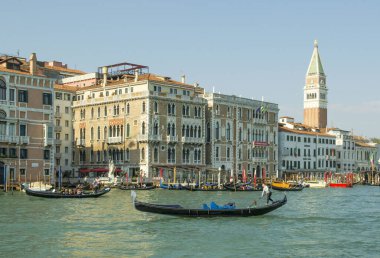  15.04.2019. İtalya. Venedik. San Marco Kanalı manzarası.