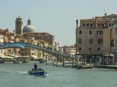 18.04.2019. İtalya. Venedik. Büyük Kanal Görünümü.