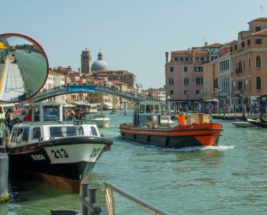 18.04.2019. İtalya. Venedik. Büyük Kanal Görünümü.