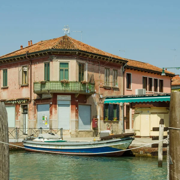 Olaszország Velencében Murano Sziget Csatornái — Stock Fotó