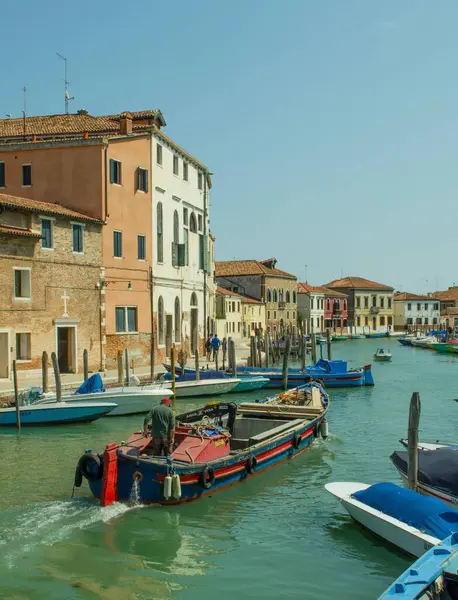 2019 Італія Венеція Вантажний Човен Каналі Острова Мурано — стокове фото