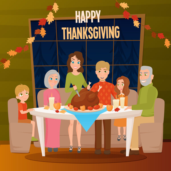 Плакат "Большая семья вместе"
