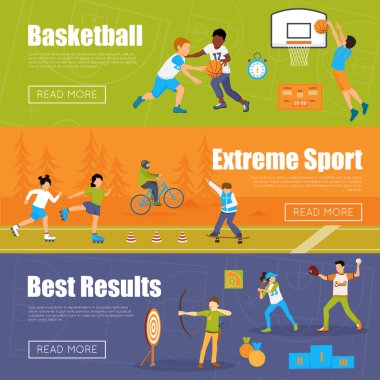 Çocuk Spor Yatay Afiş