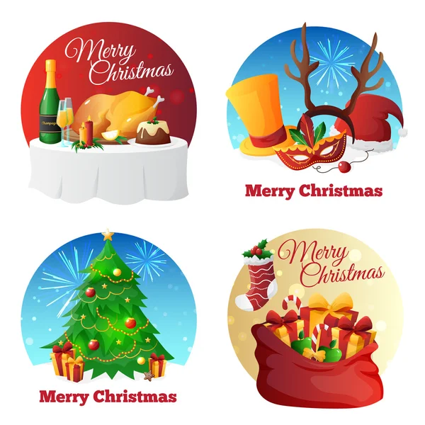 Christmas Party Collection — Stock Vector