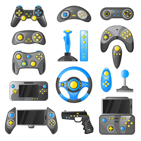 Game Gadget decoratieve Icons collectie — Stockvector