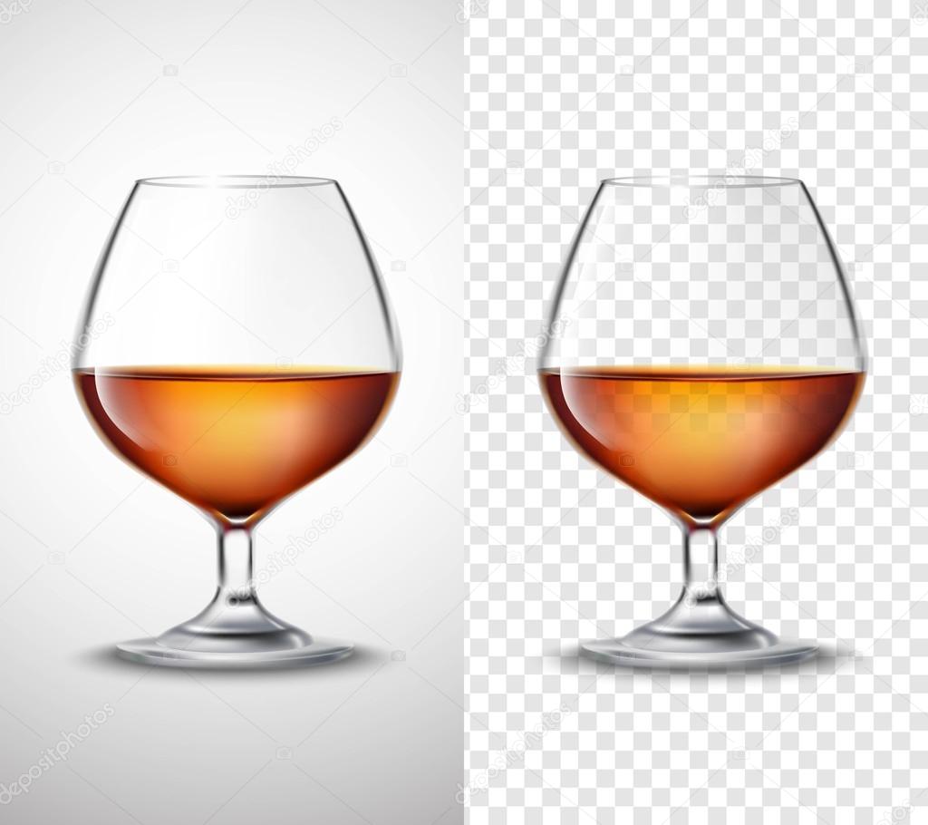 Wine glass With Alcohol Transparent Banners