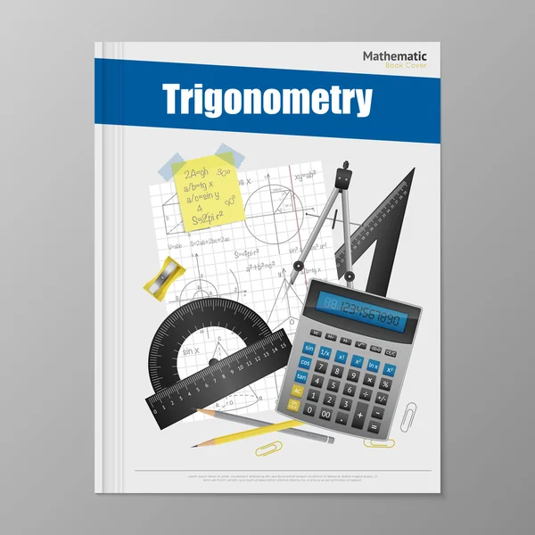 Vorlage für Trigonometrie-Flyer — Stockvektor