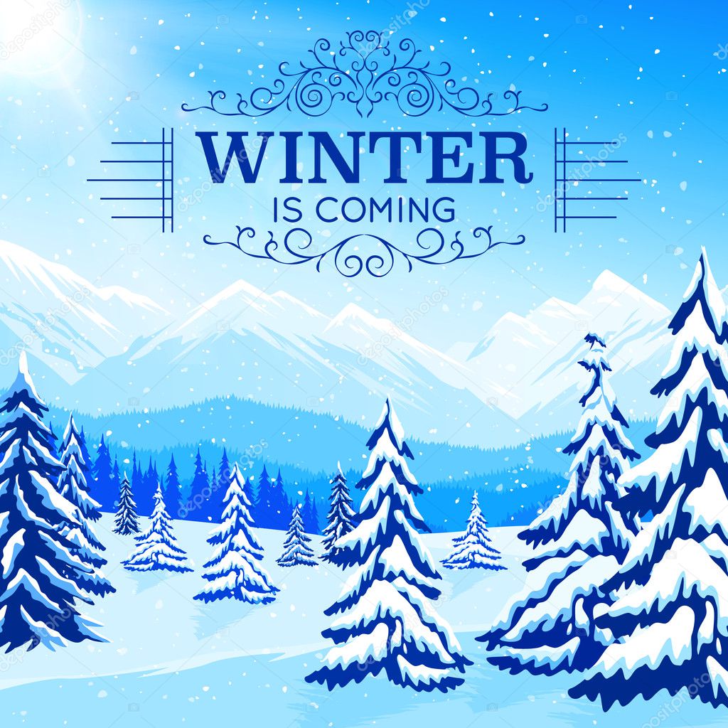 Winter Landscape Poster