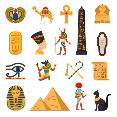 Egypt Touristic Icons Set  clipart