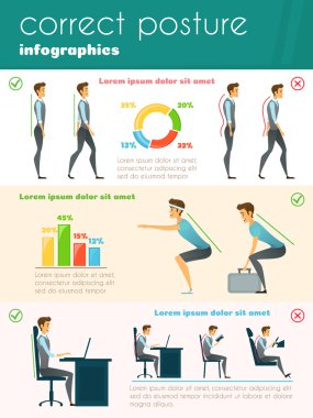 Duruş Infographics şablonu