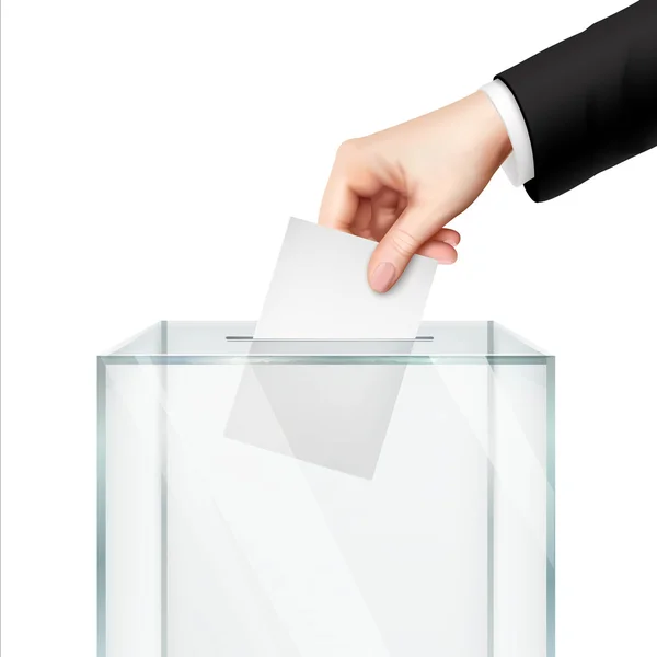 Ρεαλιστική αντίληψη της ψηφοφορίας — Διανυσματικό Αρχείο