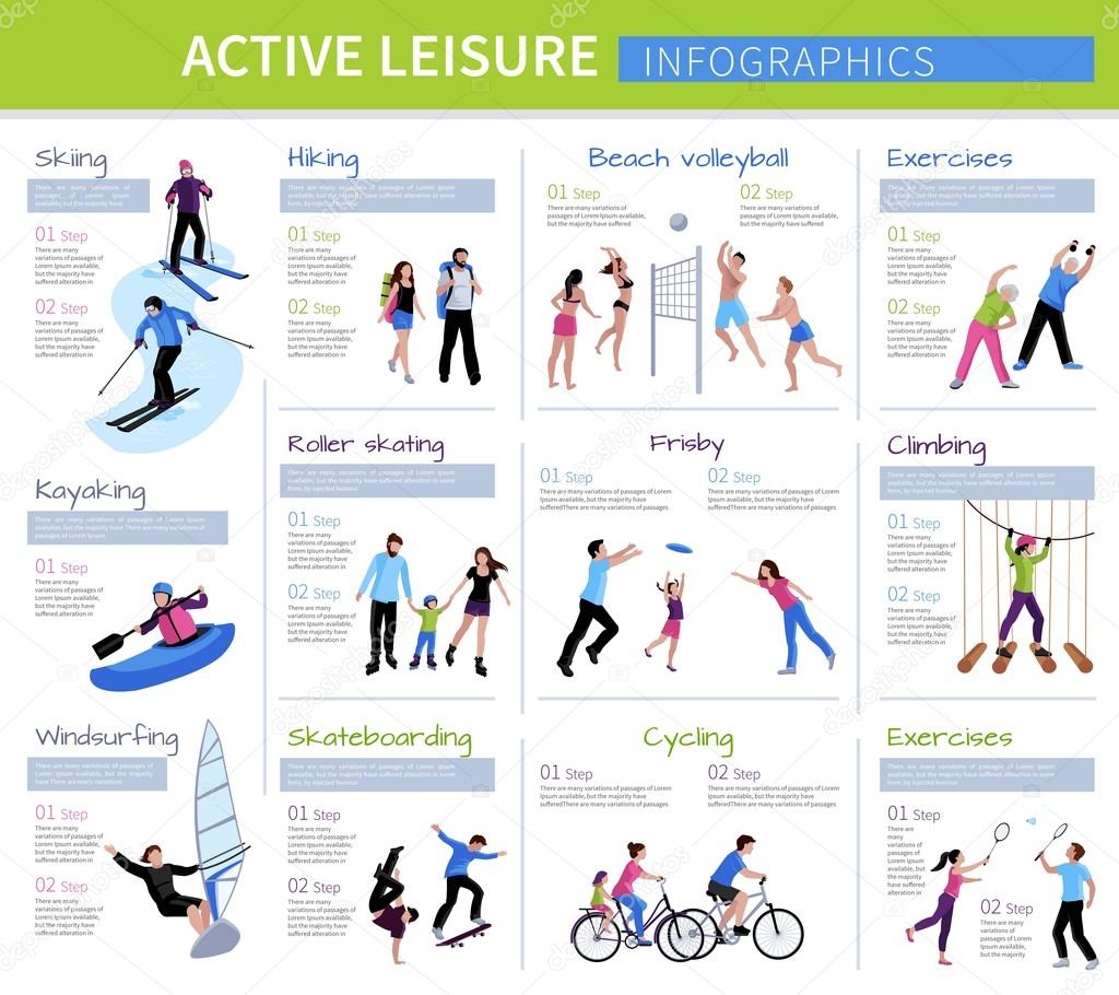 Active Leisure People Infographics