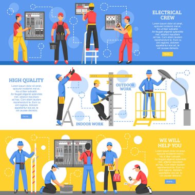 Elektrik işleri yatay Banner 