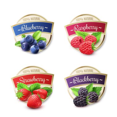 Berry etiketleri kümesi