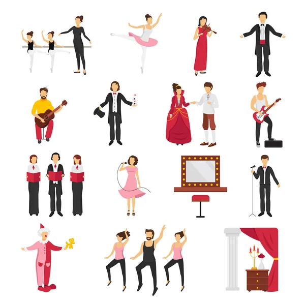 Theatre People Set — Stock Vector