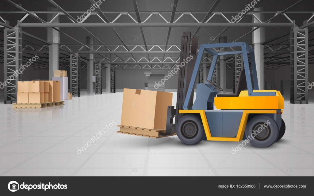 Almacén Interior y logística Antecedentes — Vector de stock