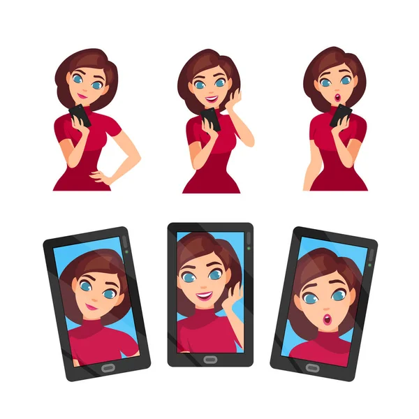 Plantilla de foto selfie — Vector de stock