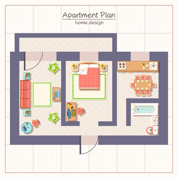 Ilustración del plan arquitectónico — Archivo Imágenes Vectoriales