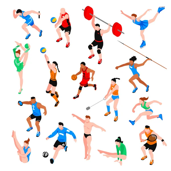 Sport Isometric Set — Stock Vector