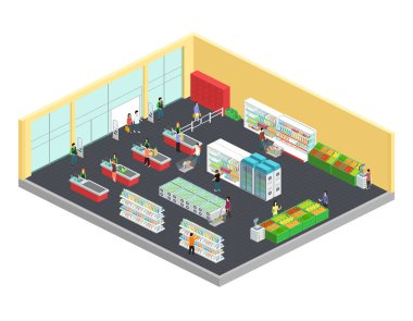  Süpermarket Isometric Bestesi 