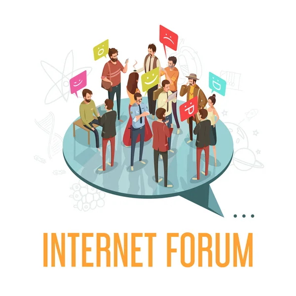 Forum Concept de société — Image vectorielle