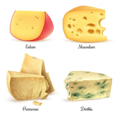  Gerçekçi görüntü kalitesi peynir 4 ayarla