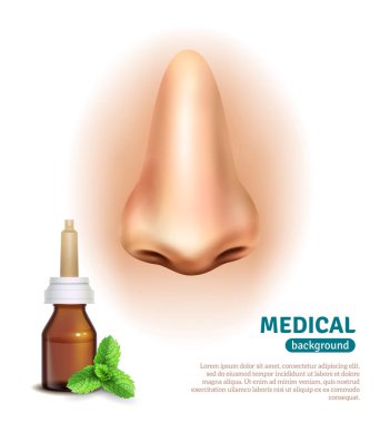 Burun sprey şişe tıbbi geçmişi Poster