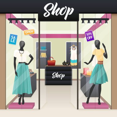 Kadın moda salonu Satılık Vitrini