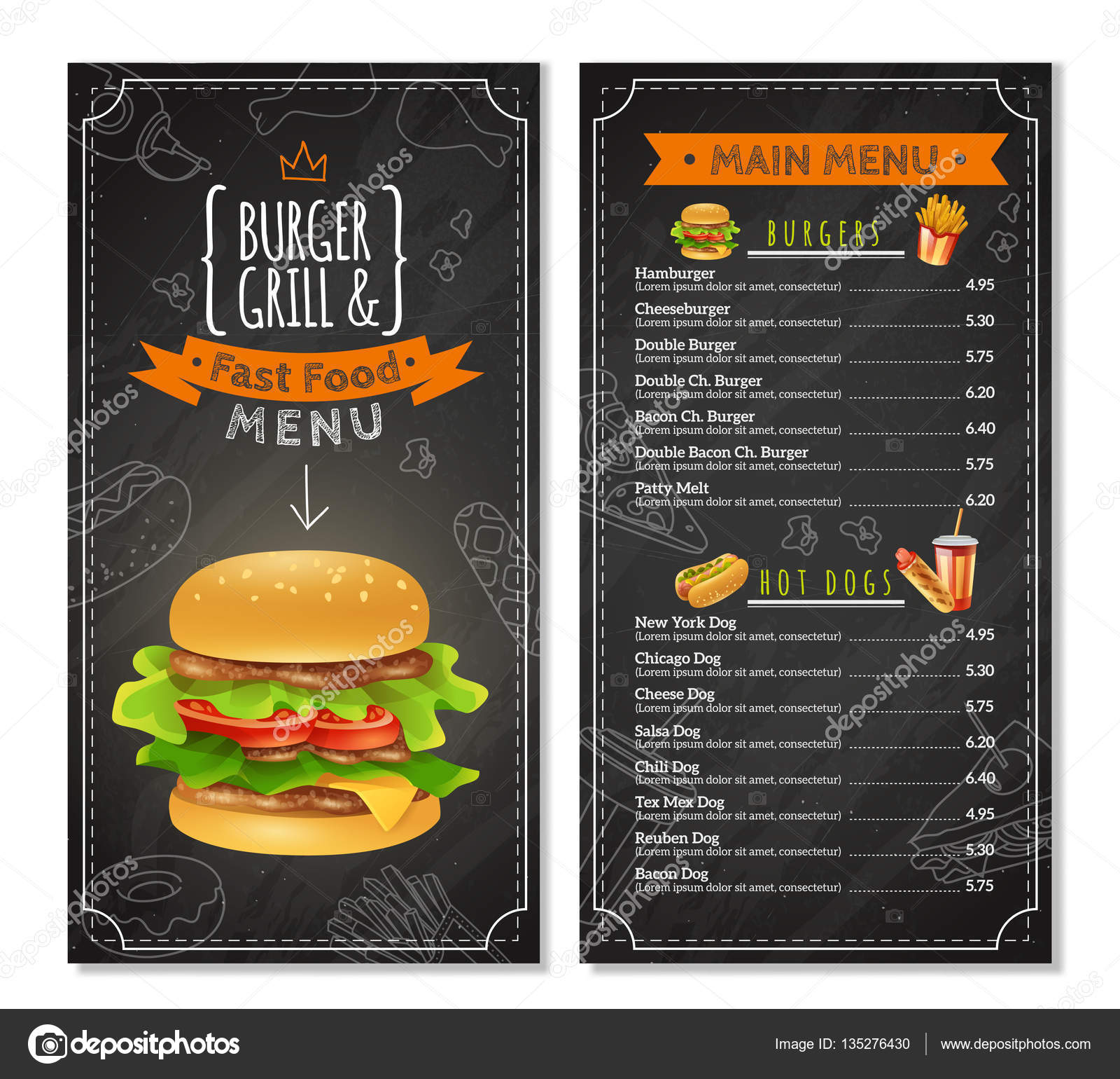 Modelo De Carta De Hamburguesas - Sample Site l