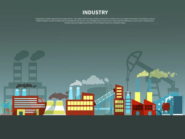 Industria concepto vector ilustración — Vector de stock