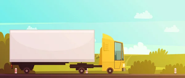 Logistiek en levering Cartoon achtergrond — Stockvector