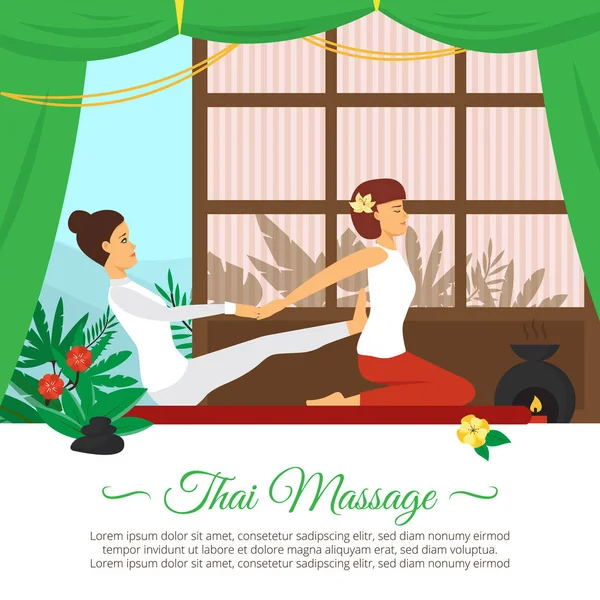 Illustration Massage et soins de santé — Image vectorielle