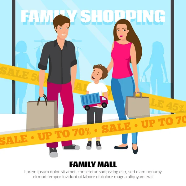 Les gens du shopping Illustration — Image vectorielle