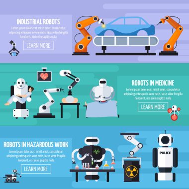 Robotlar afiş kümesi